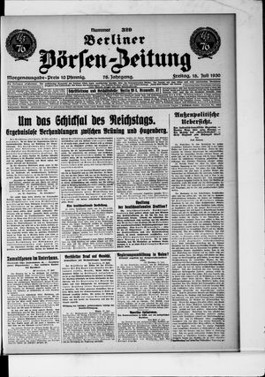 Berliner Börsen-Zeitung vom 18.07.1930