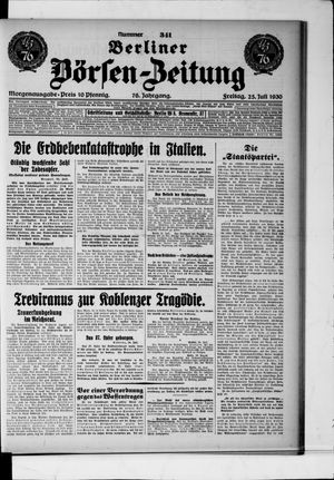 Berliner Börsen-Zeitung vom 25.07.1930
