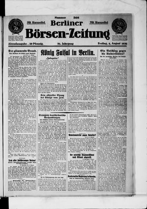 Berliner Börsen-Zeitung vom 08.08.1930