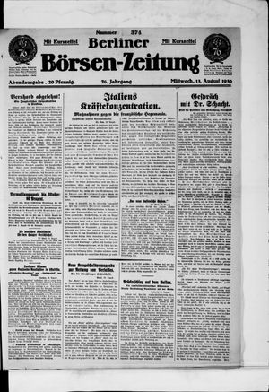 Berliner Börsen-Zeitung vom 13.08.1930