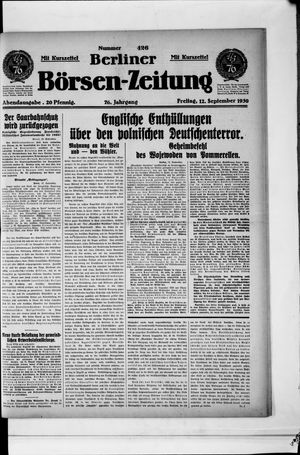 Berliner Börsen-Zeitung vom 12.09.1930