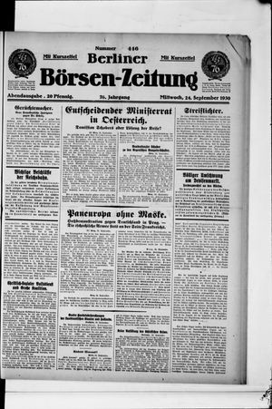 Berliner Börsen-Zeitung vom 24.09.1930