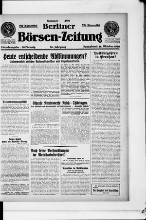 Berliner Börsen-Zeitung vom 18.10.1930