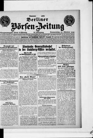 Berliner Börsen-Zeitung vom 23.10.1930