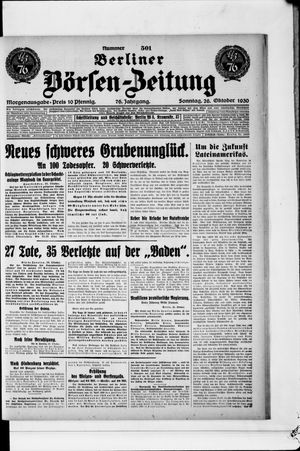 Berliner Börsen-Zeitung vom 26.10.1930