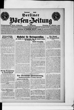 Berliner Börsen-Zeitung vom 28.10.1930
