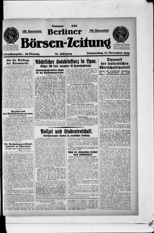 Berliner Börsen-Zeitung vom 13.11.1930