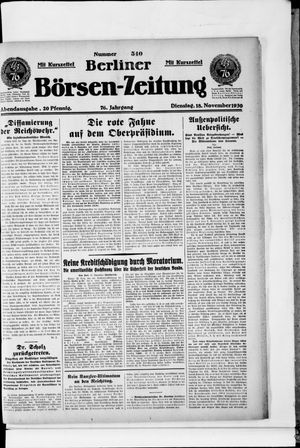 Berliner Börsen-Zeitung vom 18.11.1930