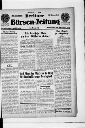 Berliner Börsen-Zeitung vom 29.11.1930