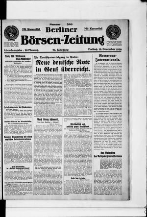 Berliner Börsen-Zeitung vom 12.12.1930