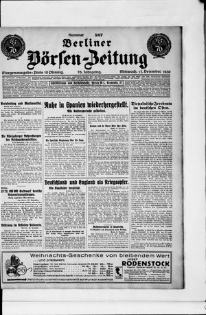 Berliner Börsen-Zeitung vom 17.12.1930