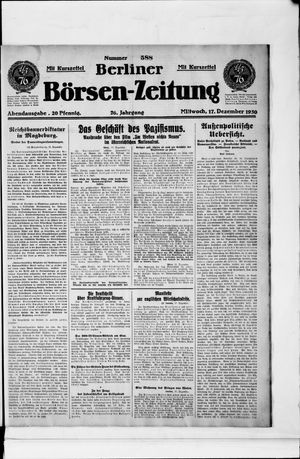 Berliner Börsen-Zeitung vom 17.12.1930