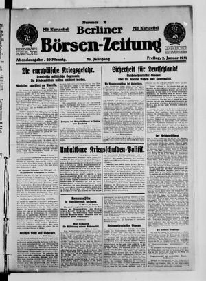 Berliner Börsen-Zeitung vom 02.01.1931