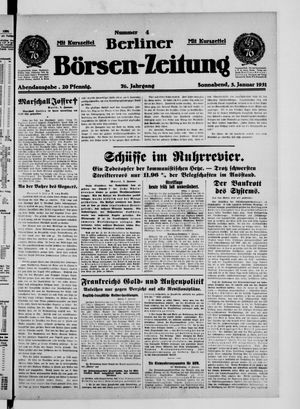 Berliner Börsen-Zeitung vom 03.01.1931