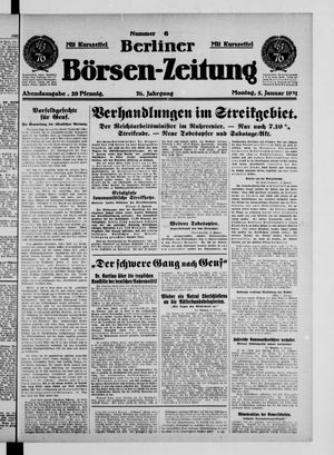 Berliner Börsen-Zeitung vom 05.01.1931