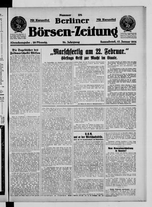 Berliner Börsen-Zeitung vom 17.01.1931