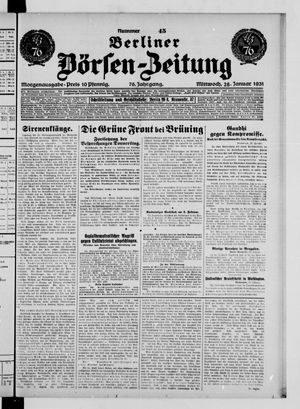 Berliner Börsen-Zeitung vom 28.01.1931