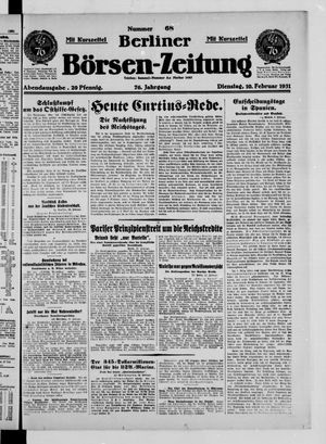 Berliner Börsen-Zeitung on Feb 10, 1931