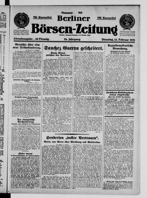 Berliner Börsen-Zeitung vom 17.02.1931