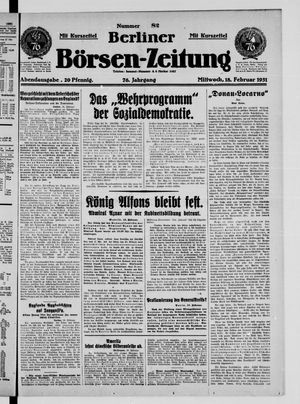 Berliner Börsen-Zeitung on Feb 18, 1931