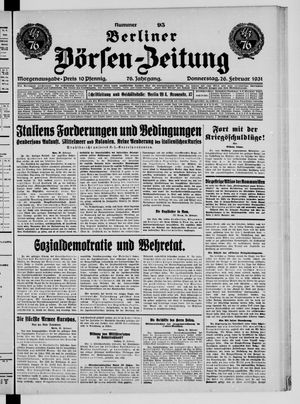 Berliner Börsen-Zeitung vom 26.02.1931