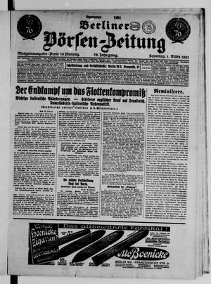 Berliner Börsen-Zeitung vom 01.03.1931