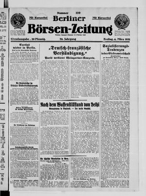 Berliner Börsen-Zeitung vom 06.03.1931