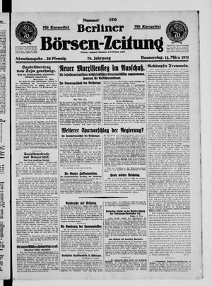 Berliner Börsen-Zeitung vom 12.03.1931