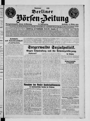 Berliner Börsen-Zeitung vom 13.03.1931