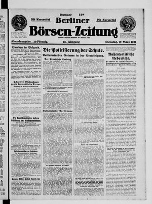 Berliner Börsen-Zeitung vom 17.03.1931