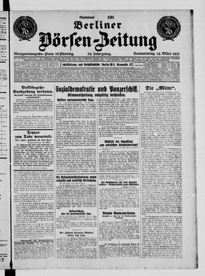 Berliner Börsen-Zeitung vom 19.03.1931