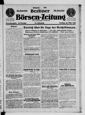 Berliner Börsen-Zeitung vom 20.03.1931