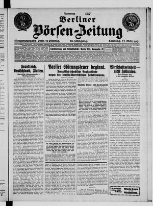 Berliner Börsen-Zeitung vom 22.03.1931