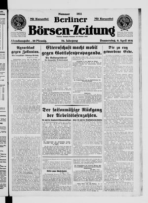 Berliner Börsen-Zeitung vom 09.04.1931
