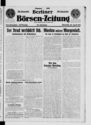 Berliner Börsen-Zeitung on Apr 28, 1931