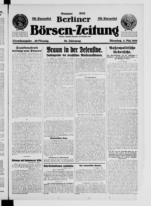 Berliner Börsen-Zeitung on May 5, 1931