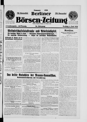 Berliner Börsen-Zeitung vom 05.06.1931