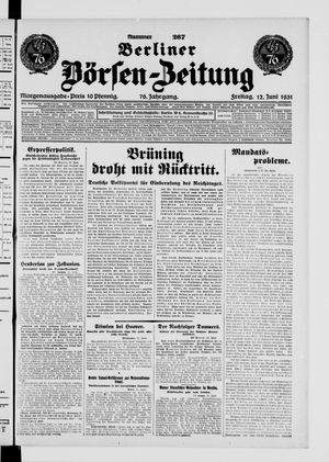 Berliner Börsen-Zeitung vom 12.06.1931