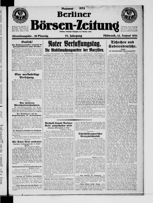 Berliner Börsen-Zeitung vom 12.08.1931