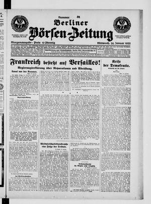 Berliner Börsen-Zeitung vom 20.01.1932