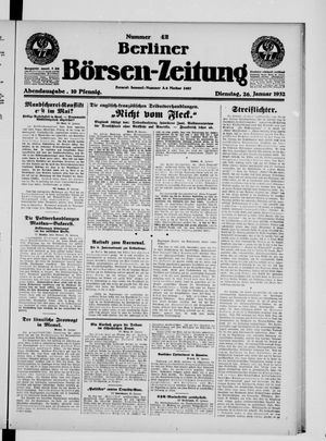 Berliner Börsen-Zeitung vom 26.01.1932
