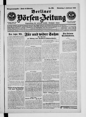 Berliner Börsen-Zeitung vom 02.02.1932