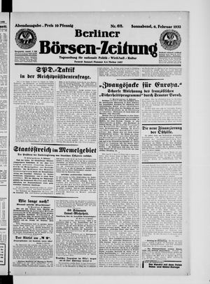 Berliner Börsen-Zeitung vom 06.02.1932
