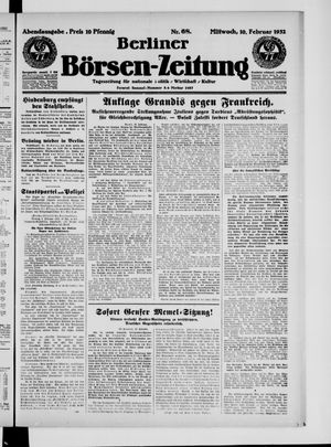 Berliner Börsen-Zeitung vom 10.02.1932