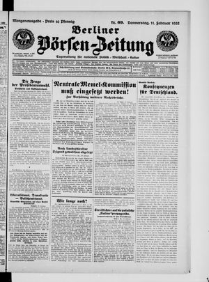 Berliner Börsen-Zeitung vom 11.02.1932