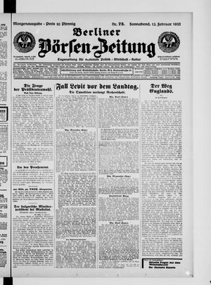 Berliner Börsen-Zeitung on Feb 13, 1932