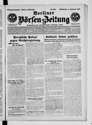 Berliner Börsen-Zeitung vom 17.02.1932