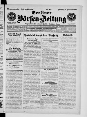 Berliner Börsen-Zeitung vom 19.02.1932