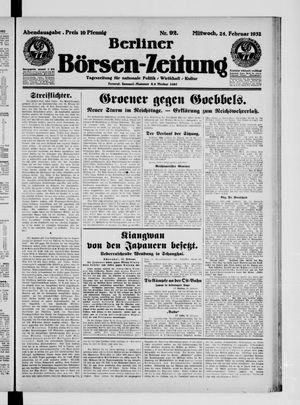 Berliner Börsen-Zeitung vom 24.02.1932
