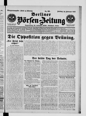 Berliner Börsen-Zeitung vom 26.02.1932